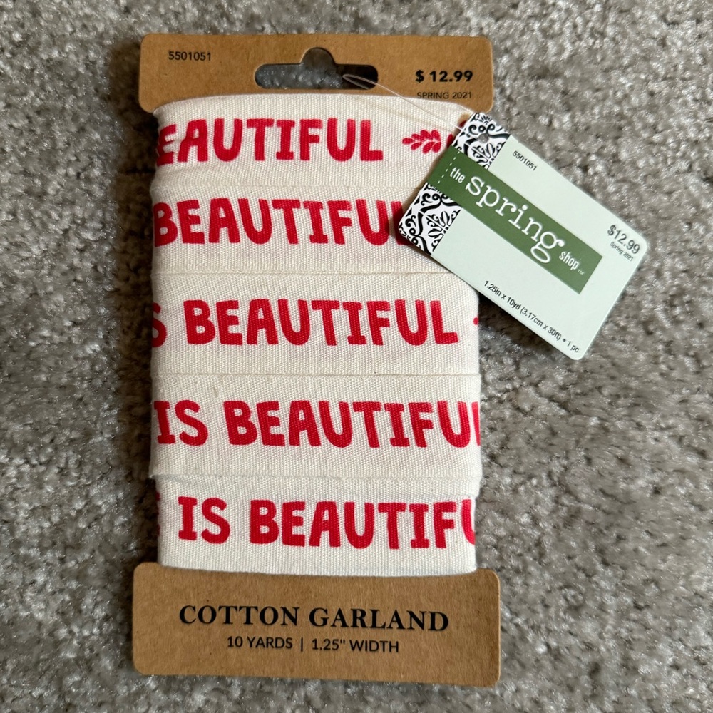Hobby Lobby Life is Beautiful Cotton Garland